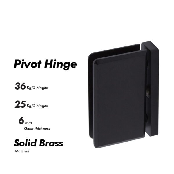 North American Style 360 Degree Brass Hinge Hardware Rotation Shower Glass Door Pivot Hinge