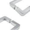 Oem Odm Capability Back To Back Square Angled Corner Glass Pull Handle 2 Oem Odm Capability Back To Back Square Angled Corner Glass Pull Handle