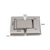 Oem Odm Glass Fitting Adjustable Glass To Glass Stainless Steel Hinge