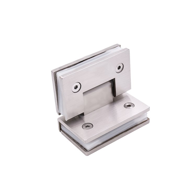 Oem Odm Square 90 Degree Glass To Glass Stainless Steel Glass Door Hinge