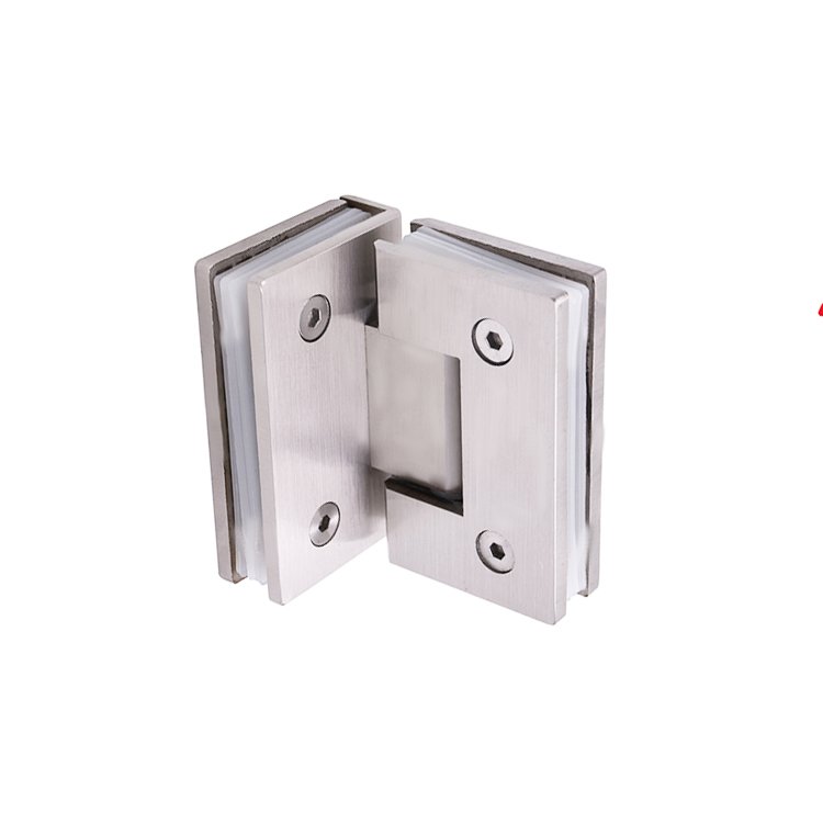Oem Odm Square 90 Degree Glass To Glass Stainless Steel Glass Door Hinge