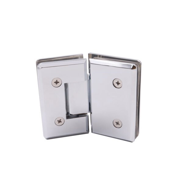 Oem Odm Square Bevel 135 Degree Glass To Glass Solid Brass Hinge