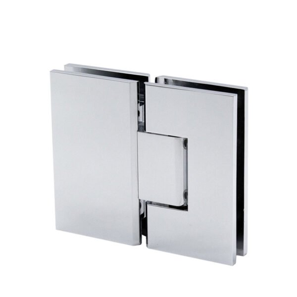 Polished Chrome 180 Degree Glass To Glass Shower Door Hinges