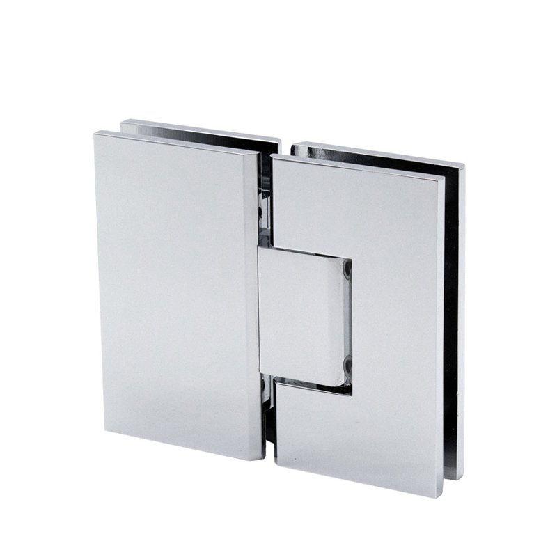 Polished Chrome 180 Degree Glass To Glass Shower Door Hinges