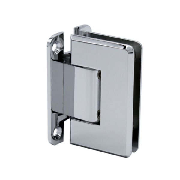 Polished Chrome 90 Degree Wall To Glass Shower Door Hinges