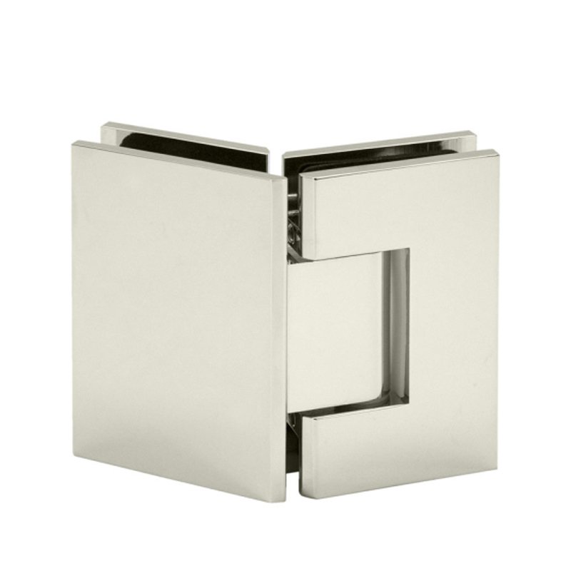 Polished Chrome Adjustable Solid Brass Shower Door Hinges 1 Polished Chrome Adjustable Solid Brass Shower Door Hinges