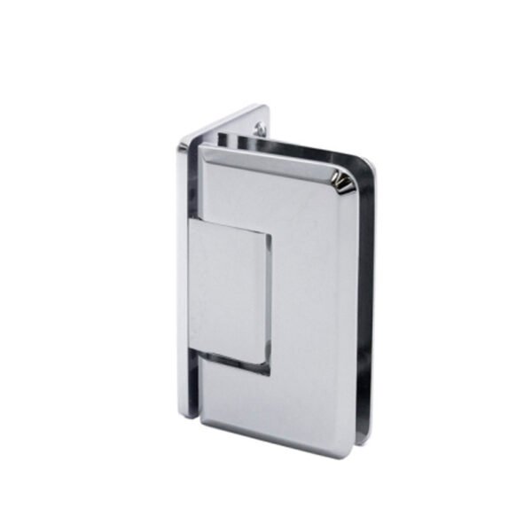 Polished Chrome Frameless Glass Soild Brass 5 Degree Pre-Set Shower Door Hinges 1 Polished Chrome Frameless Glass Soild Brass 5 Degree Pre-Set Shower Door Hinges