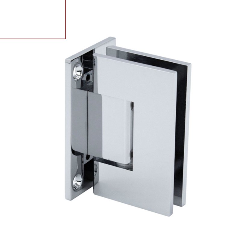Polished Chrome Glass Accessories Solid Brass Shower Door Hinges