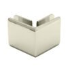 Polished Chrome Glass To Glass Brass Shower Bathroom Door Fixed Clamp 1 Polished Chrome Glass To Glass Brass Shower Bathroom Door Fixed Clamp