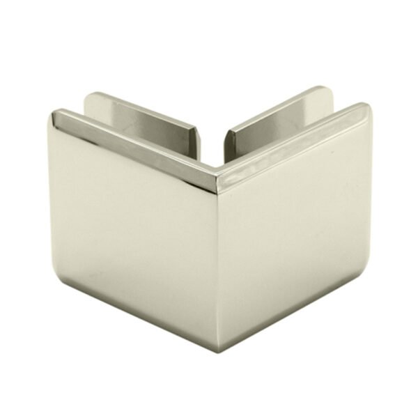 Polished Chrome Glass To Glass Brass Shower Bathroom Door Fixed Clamp