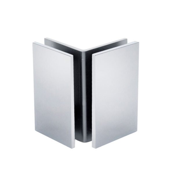 Polished Chrome Glass To Glass Shower Door Clips Clamps