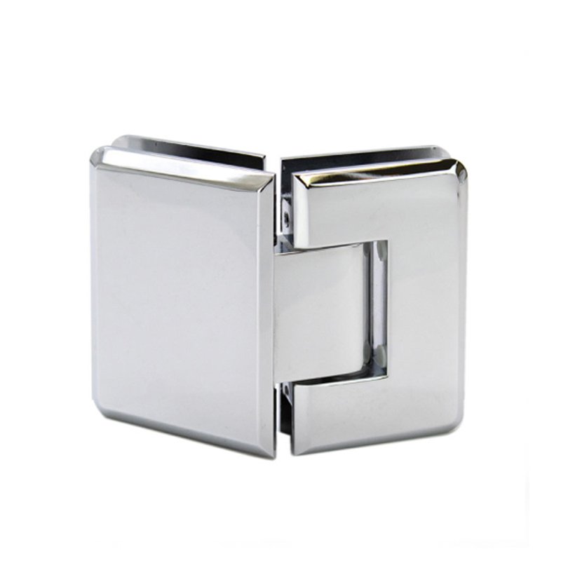 Polished Chrome Glass To Glass Shower Door Hinges