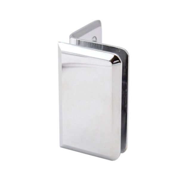 Polished Chrome Glass To Wall Solid Brass Shower Bathroom Door Clamp