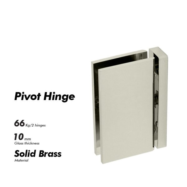 Polished Chrome Shower Door Pivot Hinge Full Rotation 360 Degree Glass Pivot Door Hinge