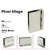 Polished Chrome Shower Door Pivot Hinge Full Rotation 360 Degree Glass Pivot Door Hinge