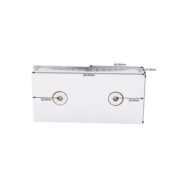 Popular Style Bathroom Door Hardware 180 Degree Brass Shower Glass Clamp Clips