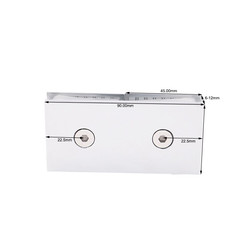 Popular Style Bathroom Door Hardware 180 Degree Brass Shower Glass Clamp Clips 2 Popular Style Bathroom Door Hardware 180 Degree Brass Shower Glass Clamp Clips