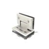 Popular Style Square Beveled 90 Degree Glass To Glass Chrome Satin Stainless Steel Hinge
