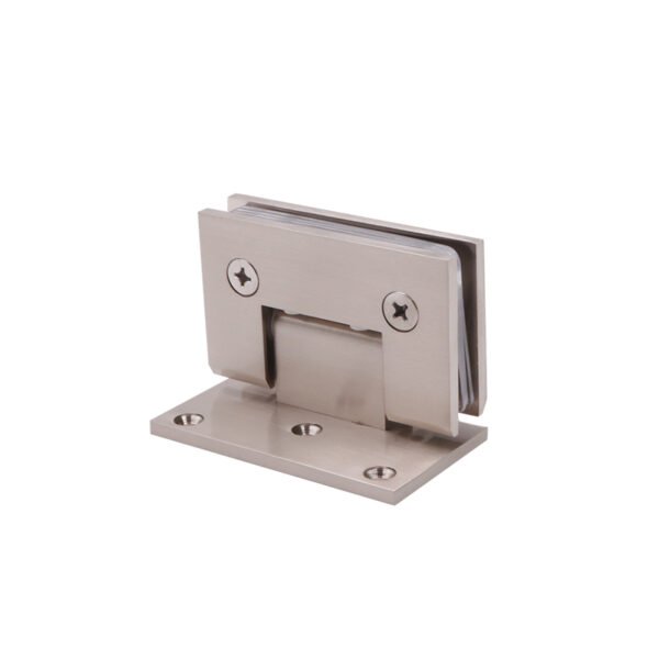 Popular Style Wall Mount Offset Back Plate Solid Brass Glass Hinge