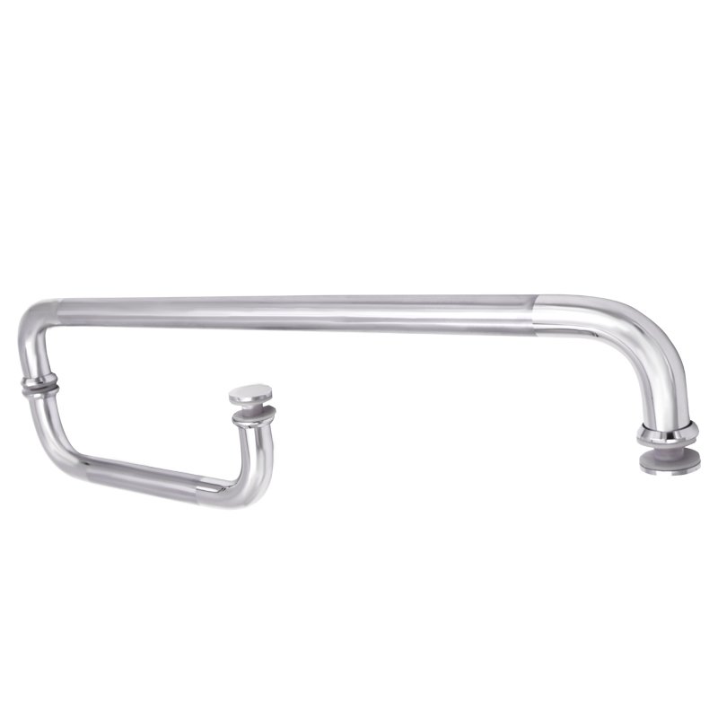 Pull Towel Bar Combo Stainless Steel Shower Glass Pull Handles