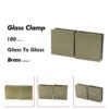 Red Bronze Glass Shower Door Clips Clamps 3 Red Bronze Glass Shower Door Clips Clamps