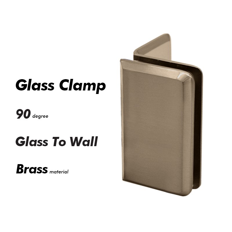 Red Bronze Solid Brass Shower Bathroom Door Clamp Glass Brackets 2 Red Bronze Solid Brass Shower Bathroom Door Clamp Glass Brackets