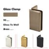 Red Bronze Solid Brass Shower Bathroom Door Clamp Glass Brackets 3 Red Bronze Solid Brass Shower Bathroom Door Clamp Glass Brackets