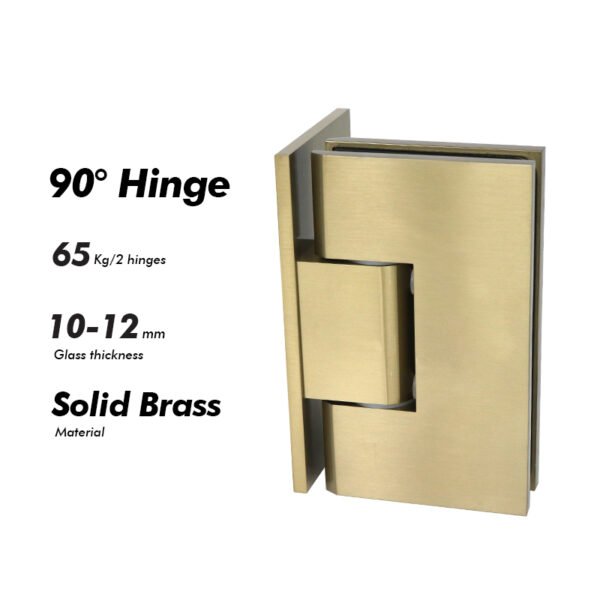 Red Bronze Tempered Glass Accessories Bathroom Hinges