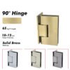 Red Bronze Tempered Glass Accessories Bathroom Hinges 3 Red Bronze Tempered Glass Accessories Bathroom Hinges