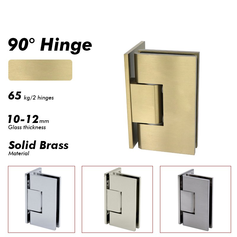 Red Bronze Tempered Glass Accessories Bathroom Hinges 3 Red Bronze Tempered Glass Accessories Bathroom Hinges