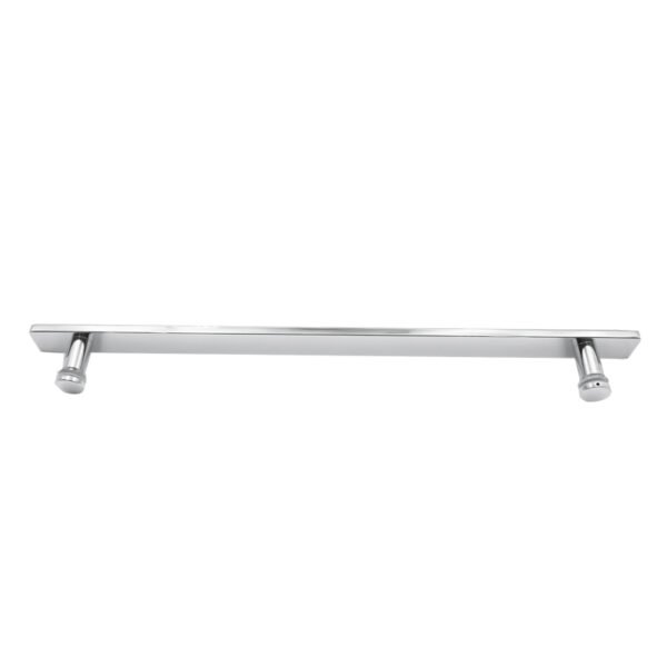 Rich Certificates Square Angled Corner Single Sided Stainless Steel Glass Pull Handle