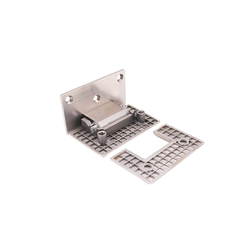 Rich Engineering Case Square Beveled Wall Mount Stainless Steel Bathroom Shower Hinge
