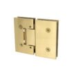 Satin Gold Adjustable Tempered Glass Glass Accessories Solid Brass Shower Door Hinges