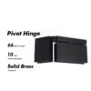 Shower Hinges 360 Degree Rotatable Glass Door Pivot Hinges 2 Shower Hinges 360 Degree Rotatable Glass Door Pivot Hinges