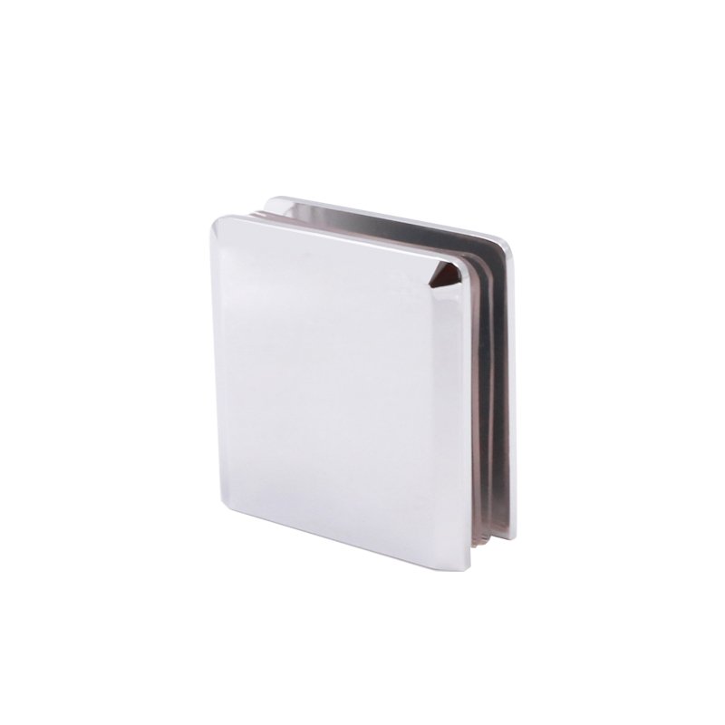 Single Hole 0 Degree Solid Brass Wall Mount Glass Clamp Glass Clips