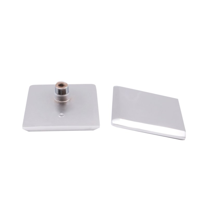 Single Hole 0 Degree Solid Brass Wall Mount Glass Clamp Glass Clips