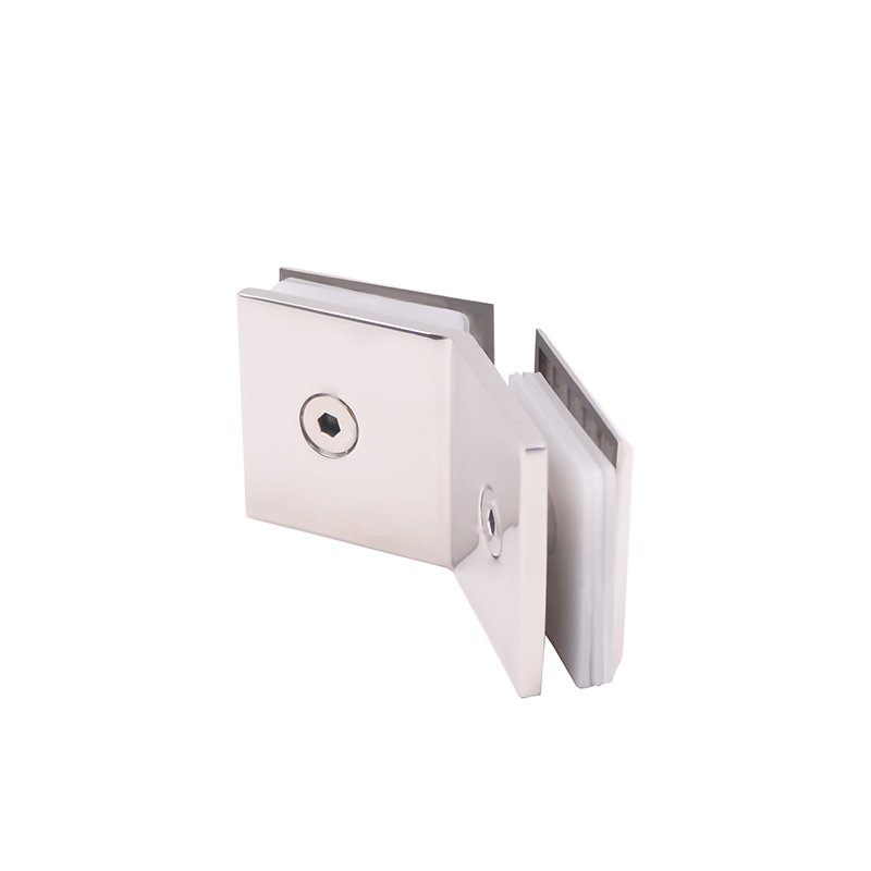Sliding Door Glass Clips 135 Degree Stainless Steel Glass Brackets