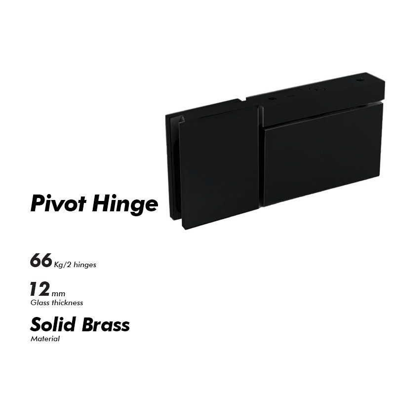 Solid Wall Mount Glass bathroom Hardware Pivot door Hinge for Hotel Office