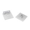 Square 0 Degree Glass To Wall Bathroom Clips Brass Glass Clamp