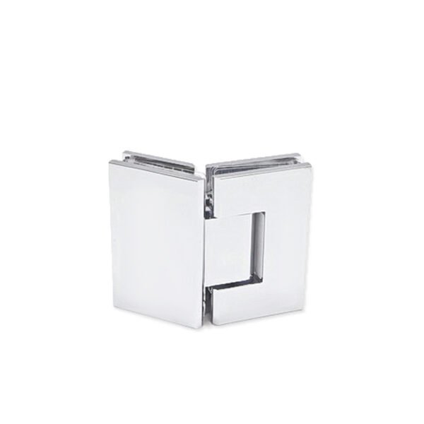 Square 135 Degree Glass To Glass Brass Glass Door Hinge