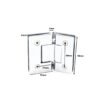 Square 135 Degree Glass To Glass Brass Glass Door Hinge 2 Square 135 Degree Glass To Glass Brass Glass Door Hinge