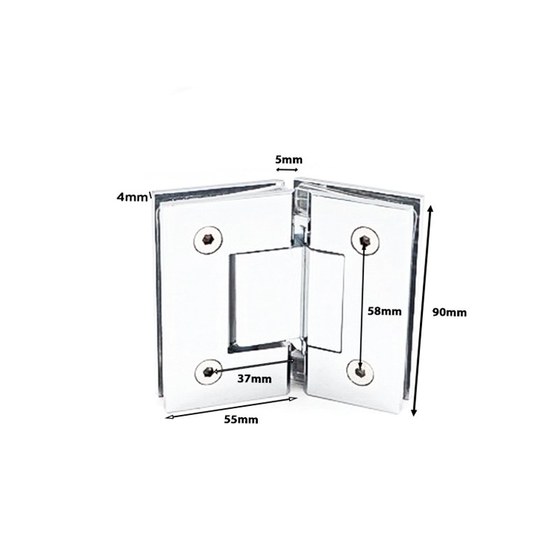 Square 135 Degree Glass To Glass Brass Glass Door Hinge 2 Square 135 Degree Glass To Glass Brass Glass Door Hinge
