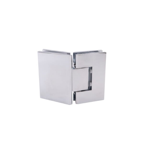 Square 135 Degree Glass To Glass Solid Brass Shower Door Hinge