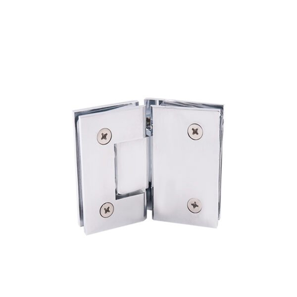 Square 135 Degree Glass To Glass Solid Brass Shower Door Hinge