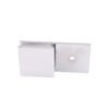 Square 180 Degree Brass Glass Clips Tempered Glass Clamp Bracket