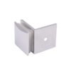 Square 90 Degree Brass Wall Mounted Chrome Sleeve Glass Holde Clamp Glass Barckets