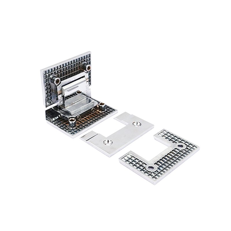 Square 90 Degree Glass To Glass Brass Shower Door Hinge