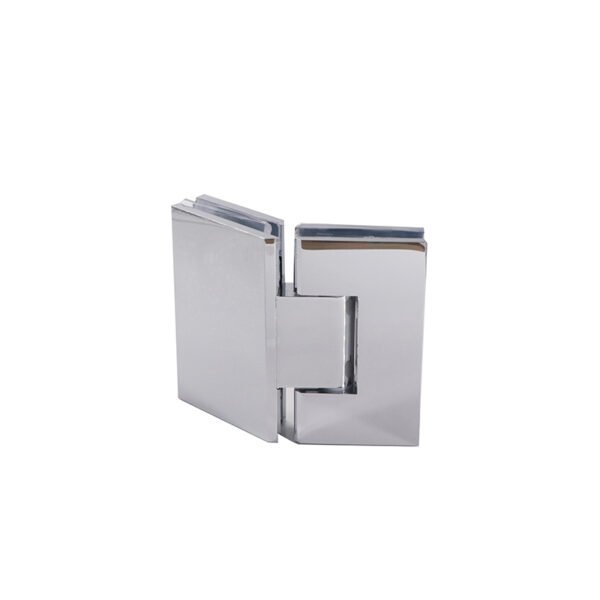 Square Adjustable 135 Degree Glass To Glass Solid Brass Glass Door Hinges