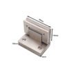 Square Adjustable Glass To Glass Chrome Stainless Steel Glass Door Hinge