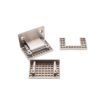 Square Adjustable Glass To Glass Chrome Stainless Steel Glass Door Hinge